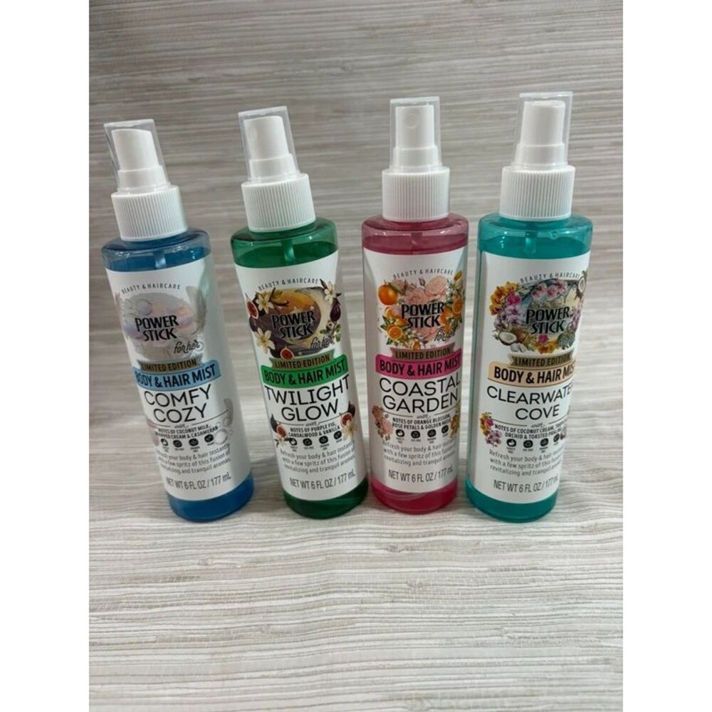 New power stick hair and body mist spray set